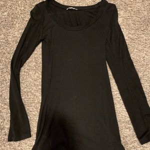 Black long sleeved top
